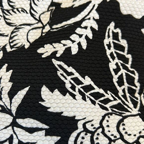 ArteSands black white floral high waist rouched swim bottoms Size 20 New - Picture 10 of 10